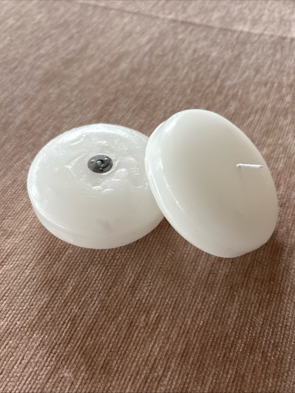 Tuyai (Set of 36) Floating Candles, 3 inch White Dripless Wax Burning Candles - Picture 3 of 5